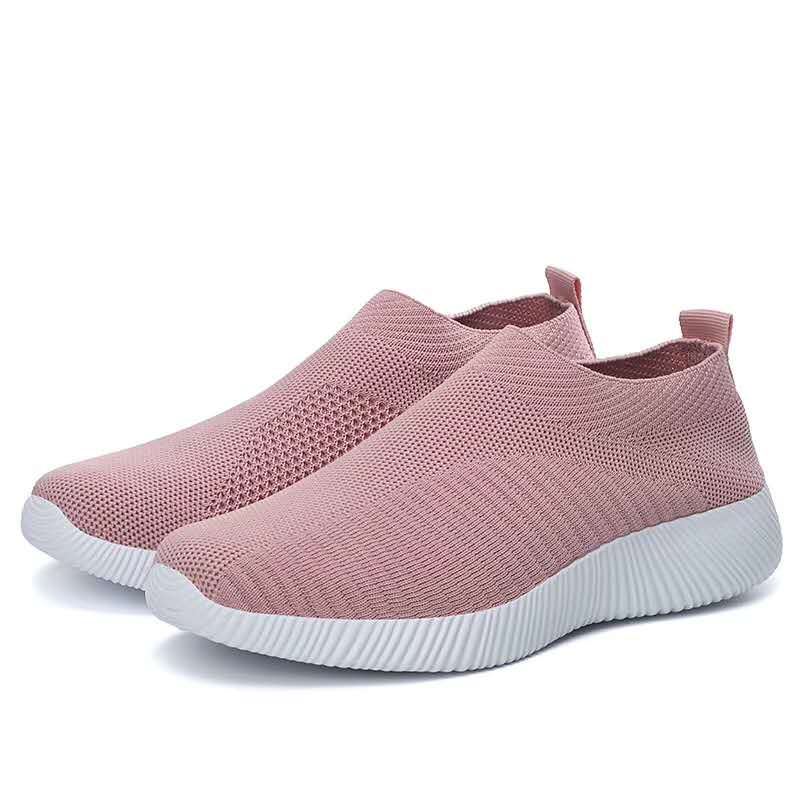 Women Sneakers Slip On Walking Flat - myhealthylivingandmore