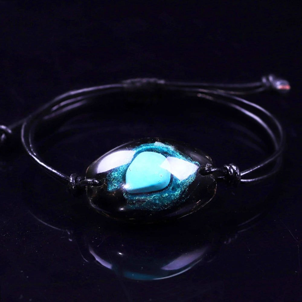 Orgonite Bangle Natural Turquoises Energy Bracelet