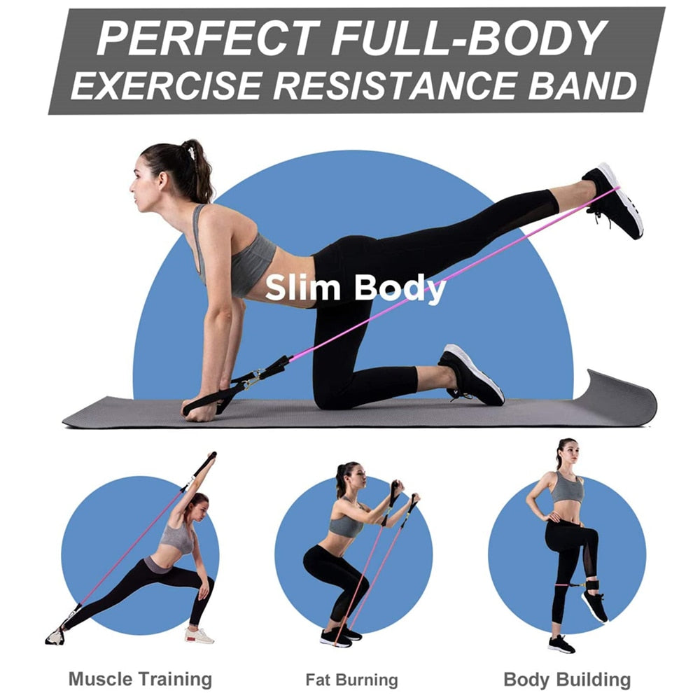 Women Fitness Resistance Loop Bands Set - myhealthylivingandmore