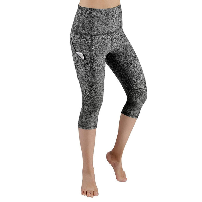 3/4 Yoga Pants women Calf-length Capri