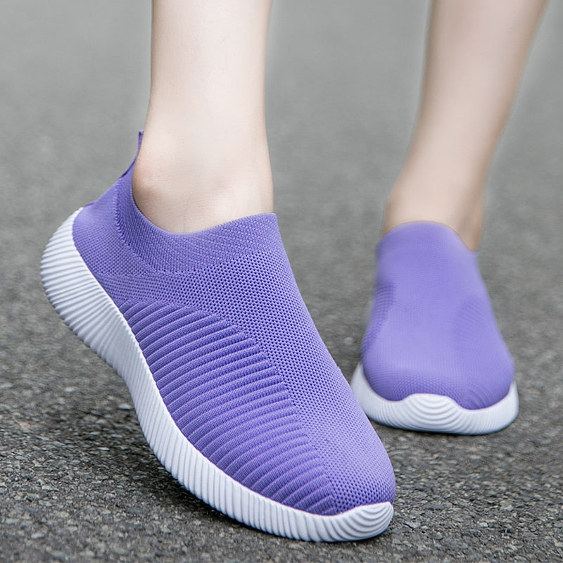 Women Sneakers Slip On Walking Flat - myhealthylivingandmore