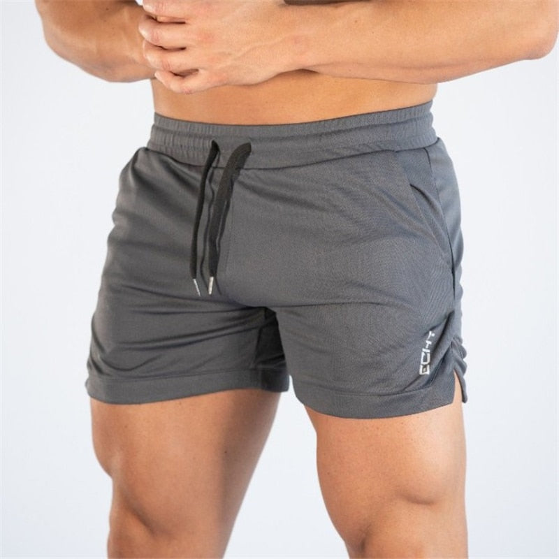 Men Running Fitness Shorts Breathable Mesh Quick Dry