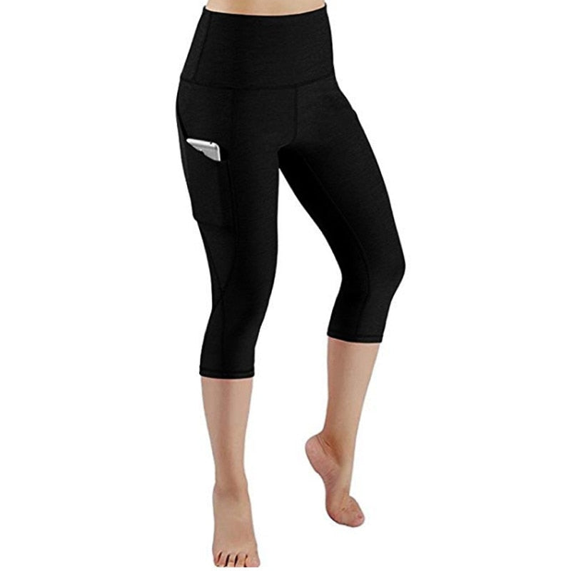 3/4 Yoga Pants women Calf-length Capri