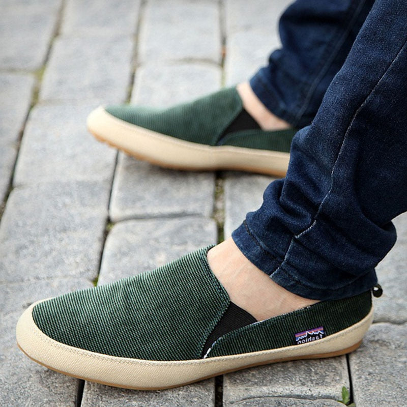 Men Loafers Breathable Canvas Shoes High Quality Fashion Light - myhealthylivingandmore