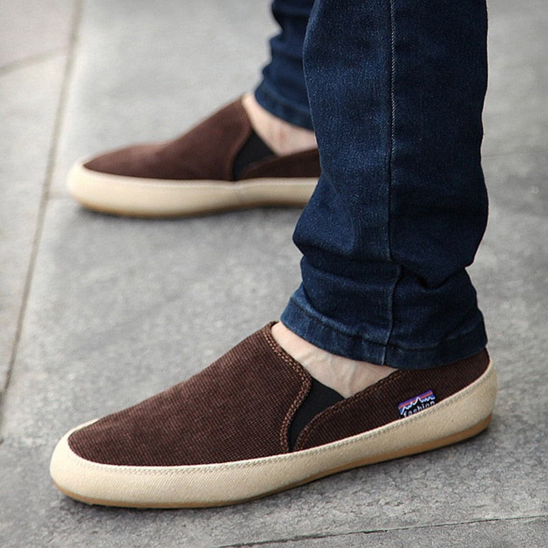 Men Loafers Breathable Canvas Shoes High Quality Fashion Light - myhealthylivingandmore