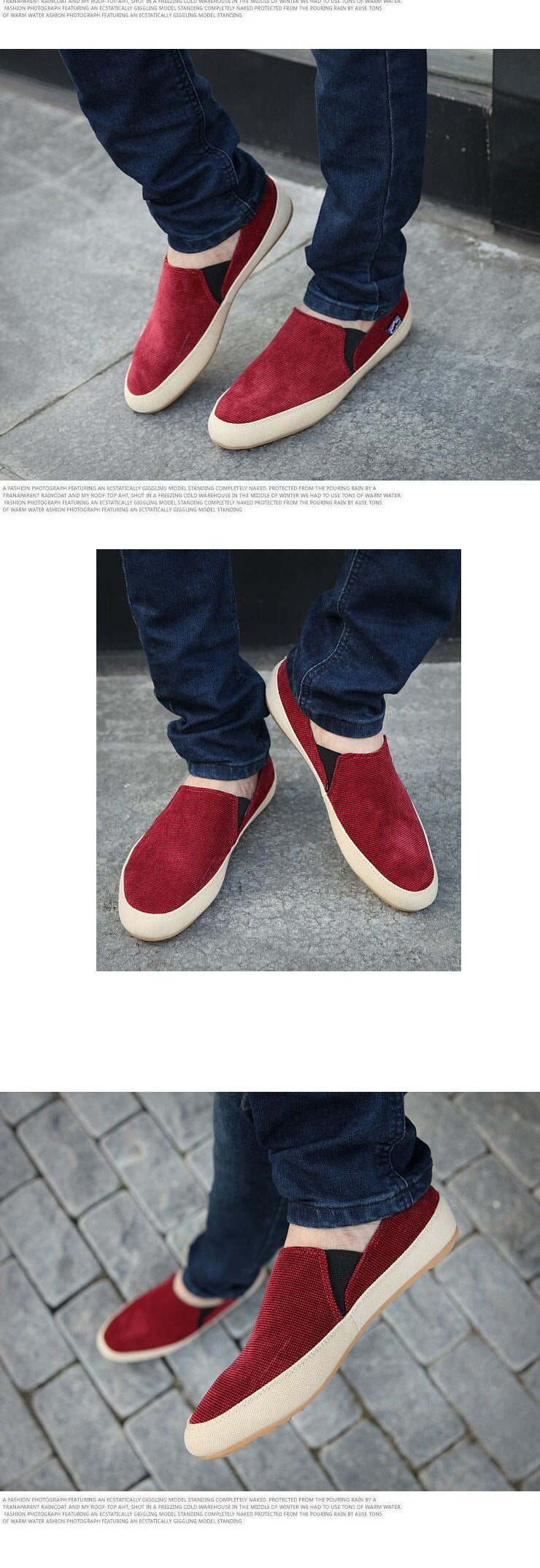 Men Loafers Breathable Canvas Shoes High Quality Fashion Light - myhealthylivingandmore