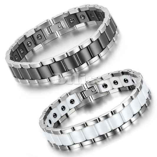 Therapy Health Stainless Steel Bracelets Men's Jewelry