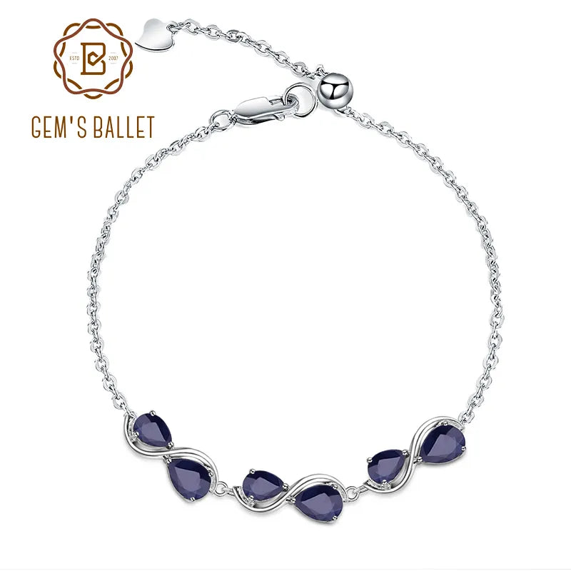 GEM'S BALLET Natural Blue Sapphire Bracelet