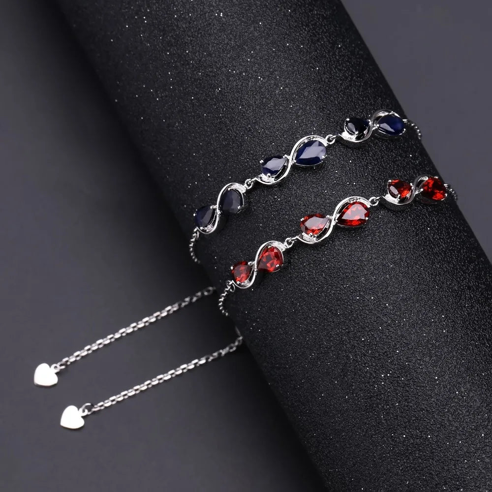 GEM'S BALLET Natural Blue Sapphire Bracelet