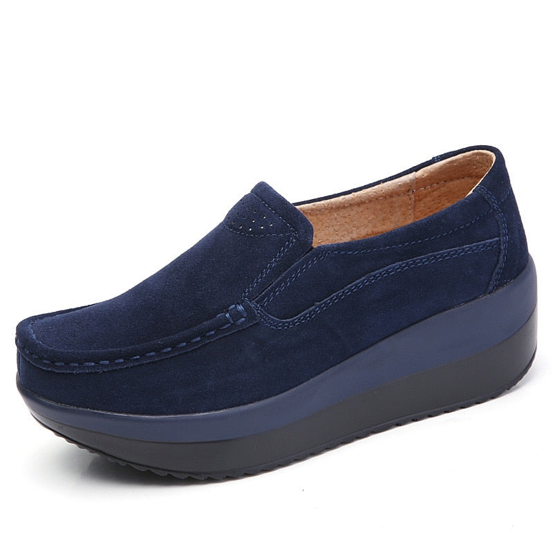 Wedge Moccasins Orthopedic Slip On Casual Shoes - myhealthylivingandmore