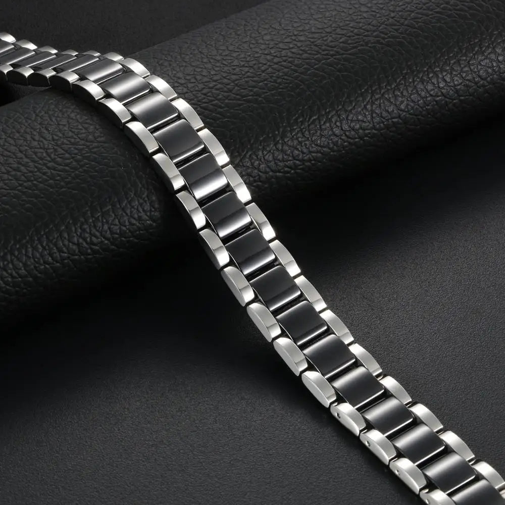 Therapy Health Stainless Steel Bracelets Men's Jewelry