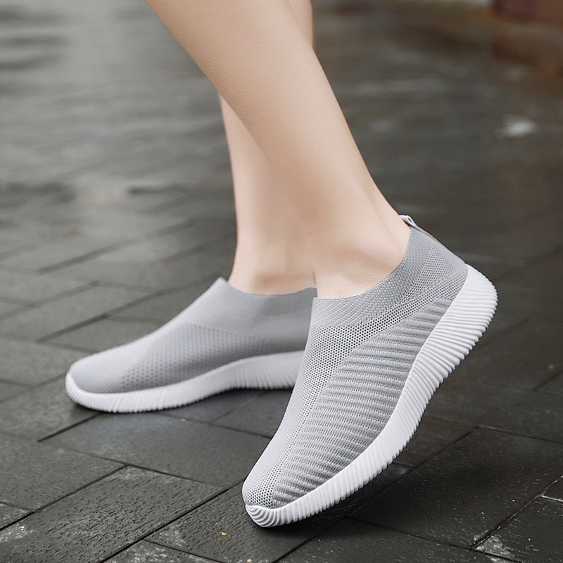 Women Sneakers Slip On Walking Flat - myhealthylivingandmore