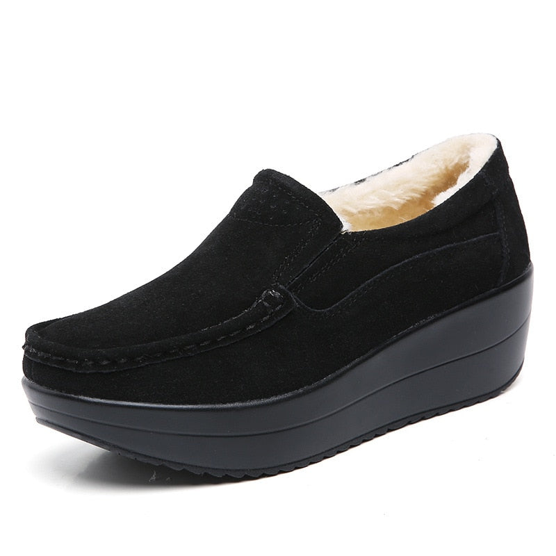 Wedge Moccasins Orthopedic Slip On Casual Shoes - myhealthylivingandmore