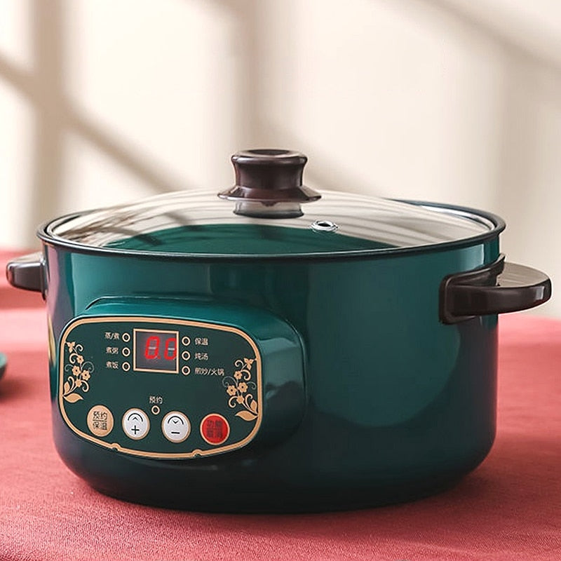 Electric Rice Cooker Portable Pan Non-stick Cookware - myhealthylivingandmore