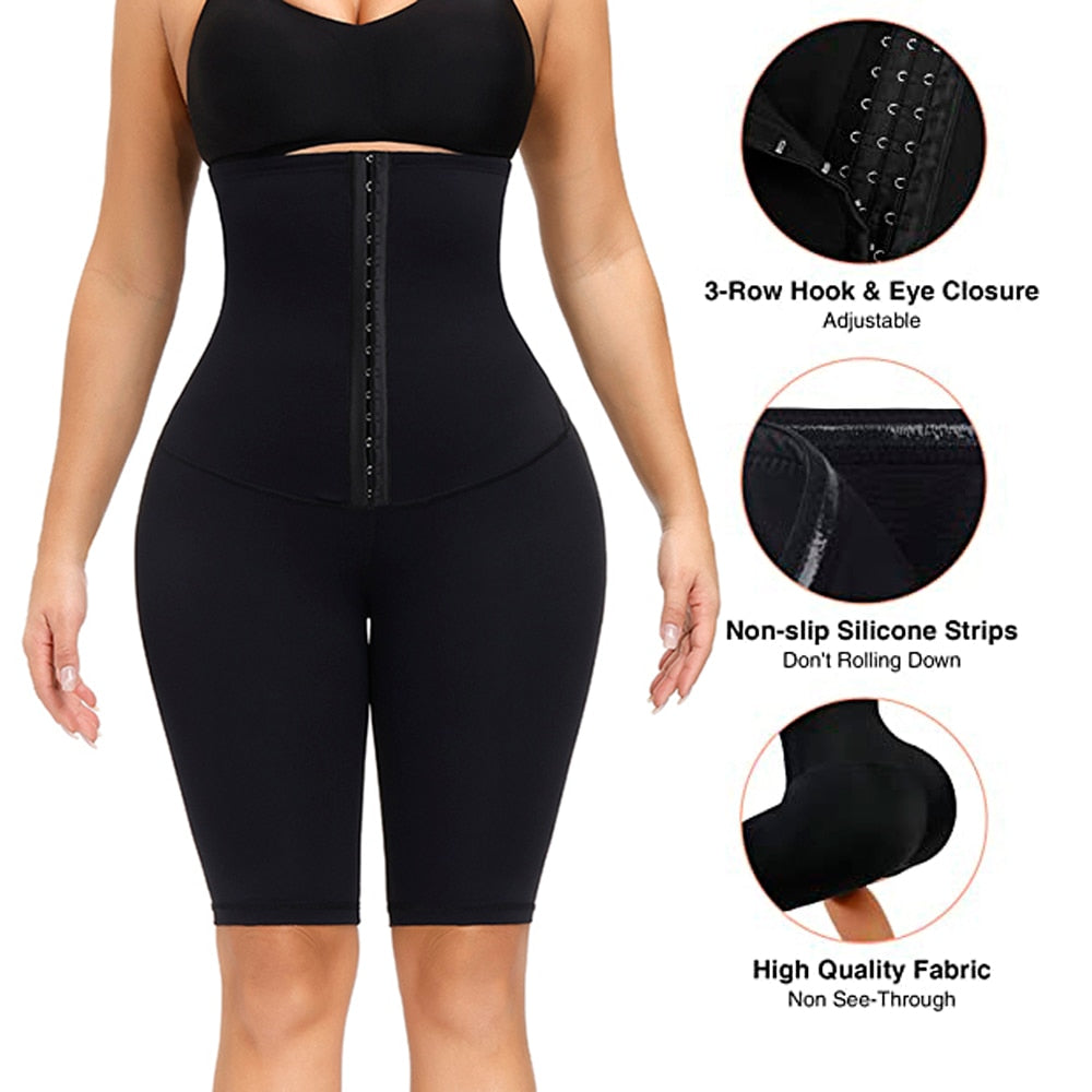 High Waist Corset Leggings Sportswear Women Gym Short