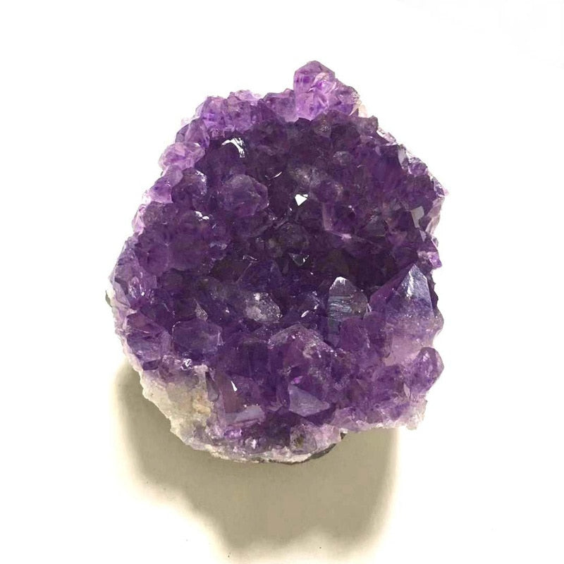 Natural Raw Purple Brazilian Amethyst Quartz Crystal