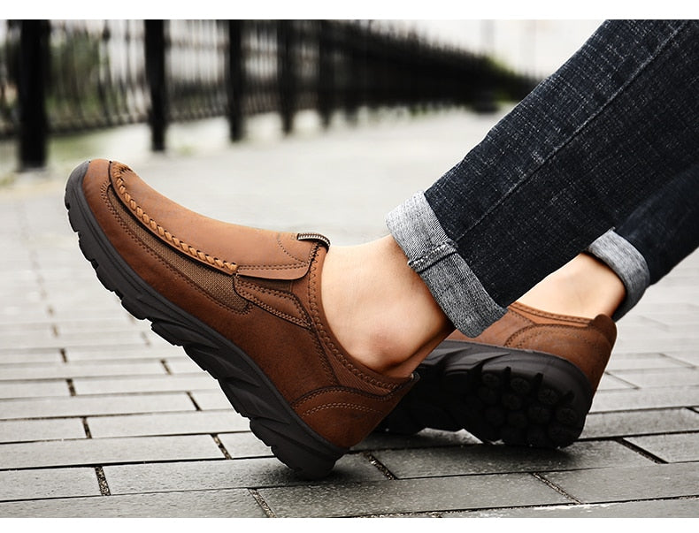 Men Loafers Moccasins  Big Size