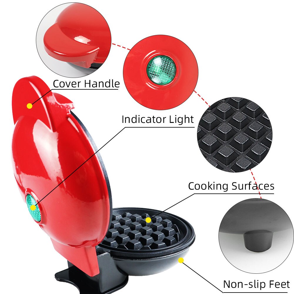 Mini Electric Waffles Maker Bubble Egg Cake Oven Pan - myhealthylivingandmore