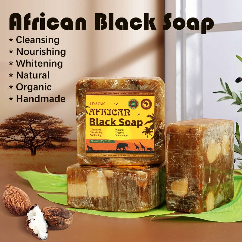 2pcs African  Soap Treatment   Blemish Shea Butter Moisturizing - myhealthylivingandmore