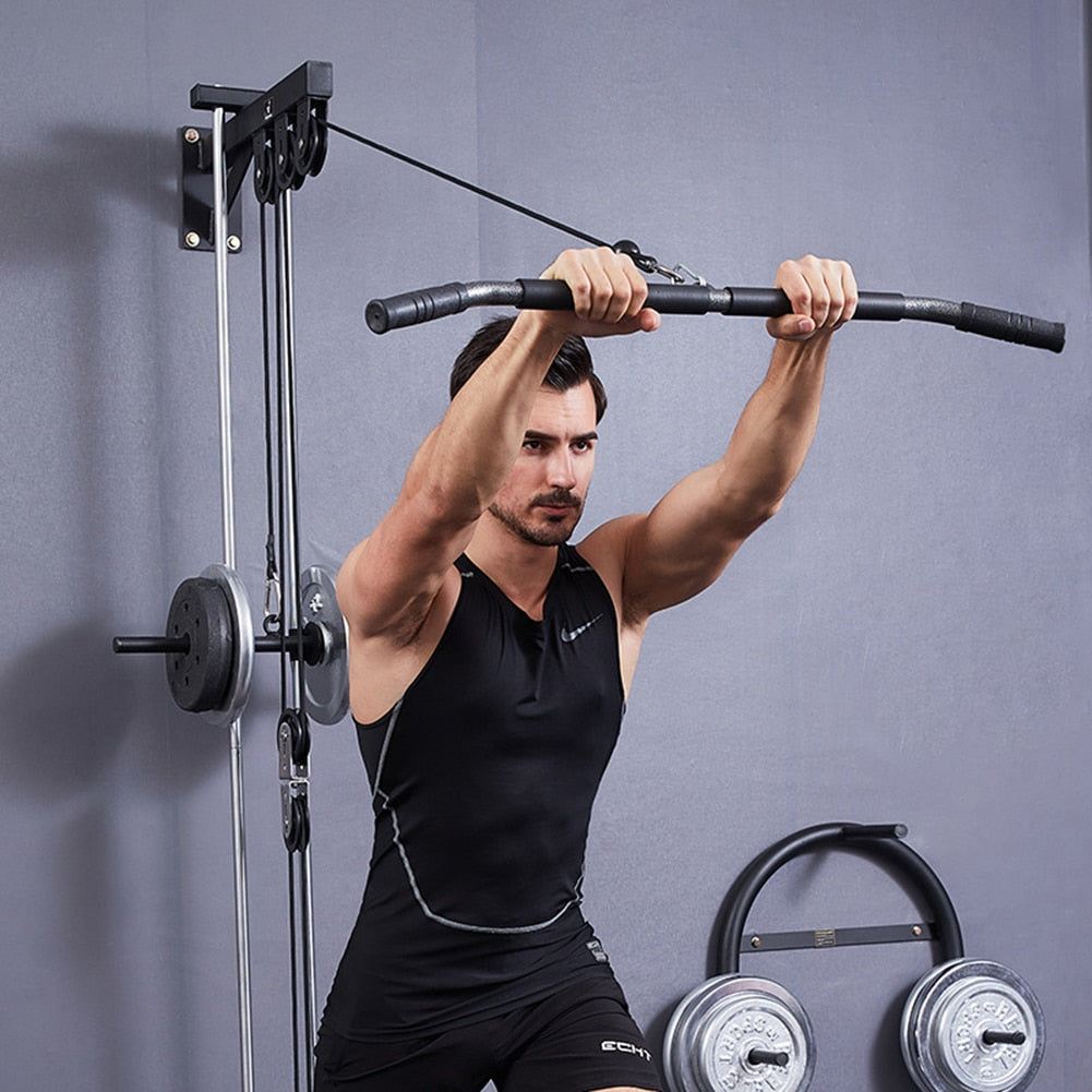 DIY Fitness Pulley Cable System Rotatable Lifting Arm - myhealthylivingandmore