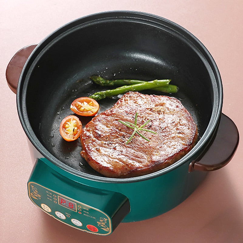 Electric Rice Cooker Portable Pan Non-stick Cookware - myhealthylivingandmore