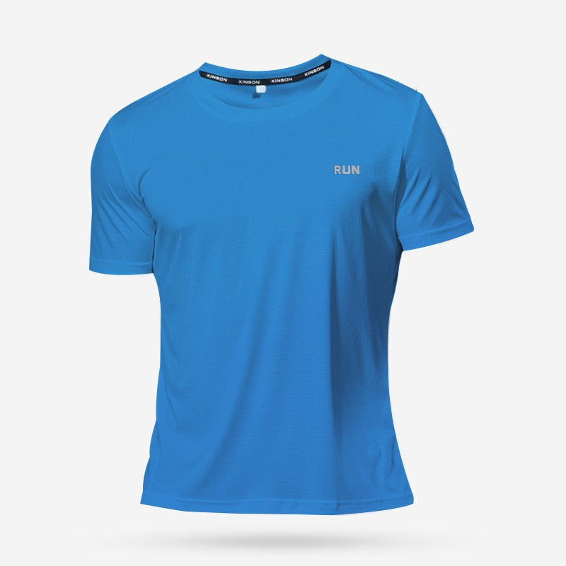 Multicolor Quick Dry Short Sleeve Sport T Shirt