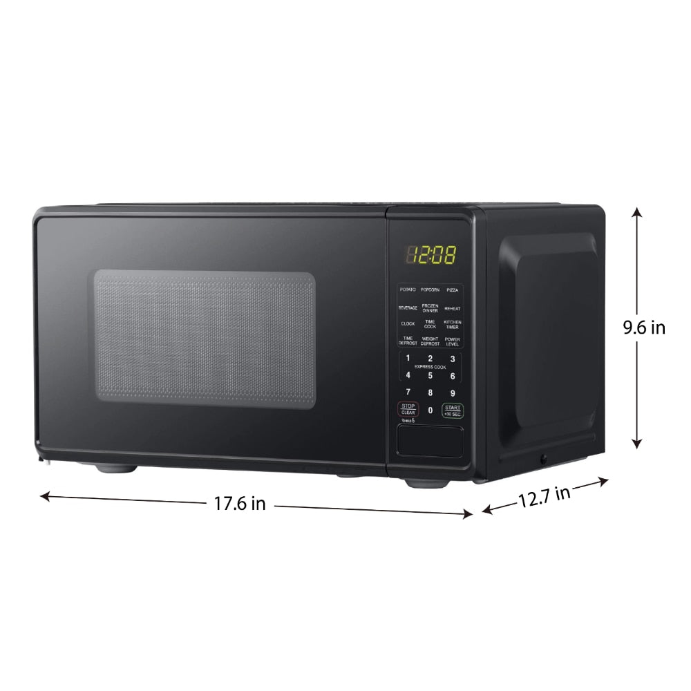 0.7 Cu Ft Compact Countertop Microwave Oven - myhealthylivingandmore