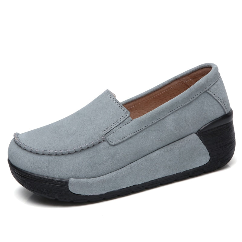 Wedge Moccasins Orthopedic Slip On Casual Shoes - myhealthylivingandmore