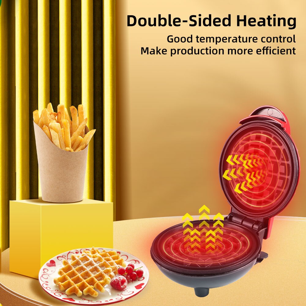 Mini Electric Waffles Maker Bubble Egg Cake Oven Pan - myhealthylivingandmore