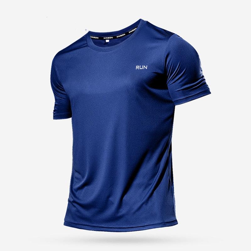 Multicolor Quick Dry Short Sleeve Sport T Shirt