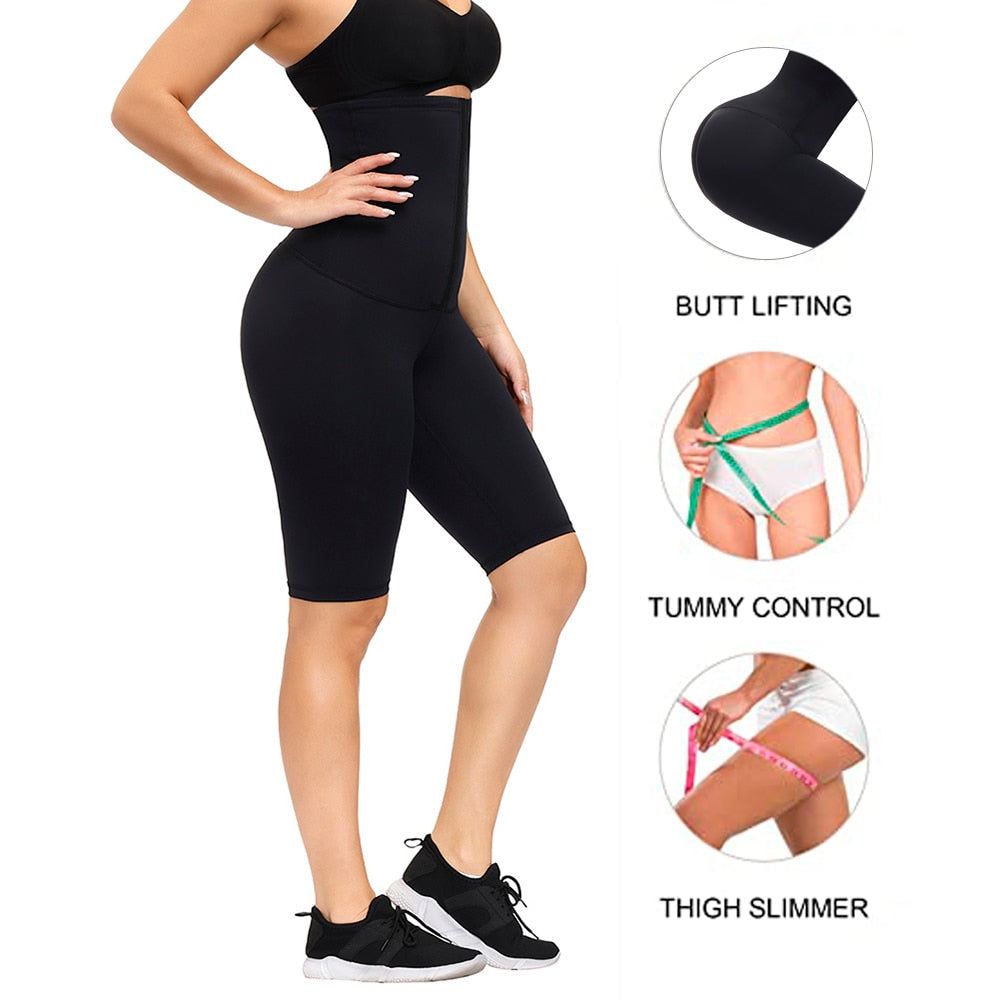 High Waist Corset Leggings Sportswear Women Gym Short