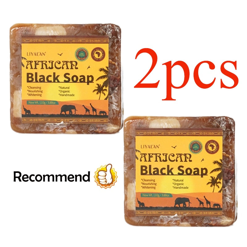 2pcs African  Soap Treatment   Blemish Shea Butter Moisturizing - myhealthylivingandmore