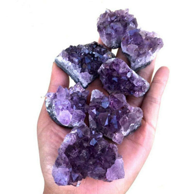 Natural Raw Purple Brazilian Amethyst Quartz Crystal