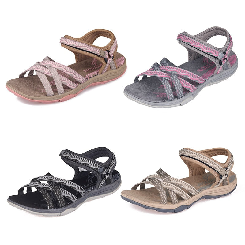 Women Outdoor Sandals Slip-on Flat