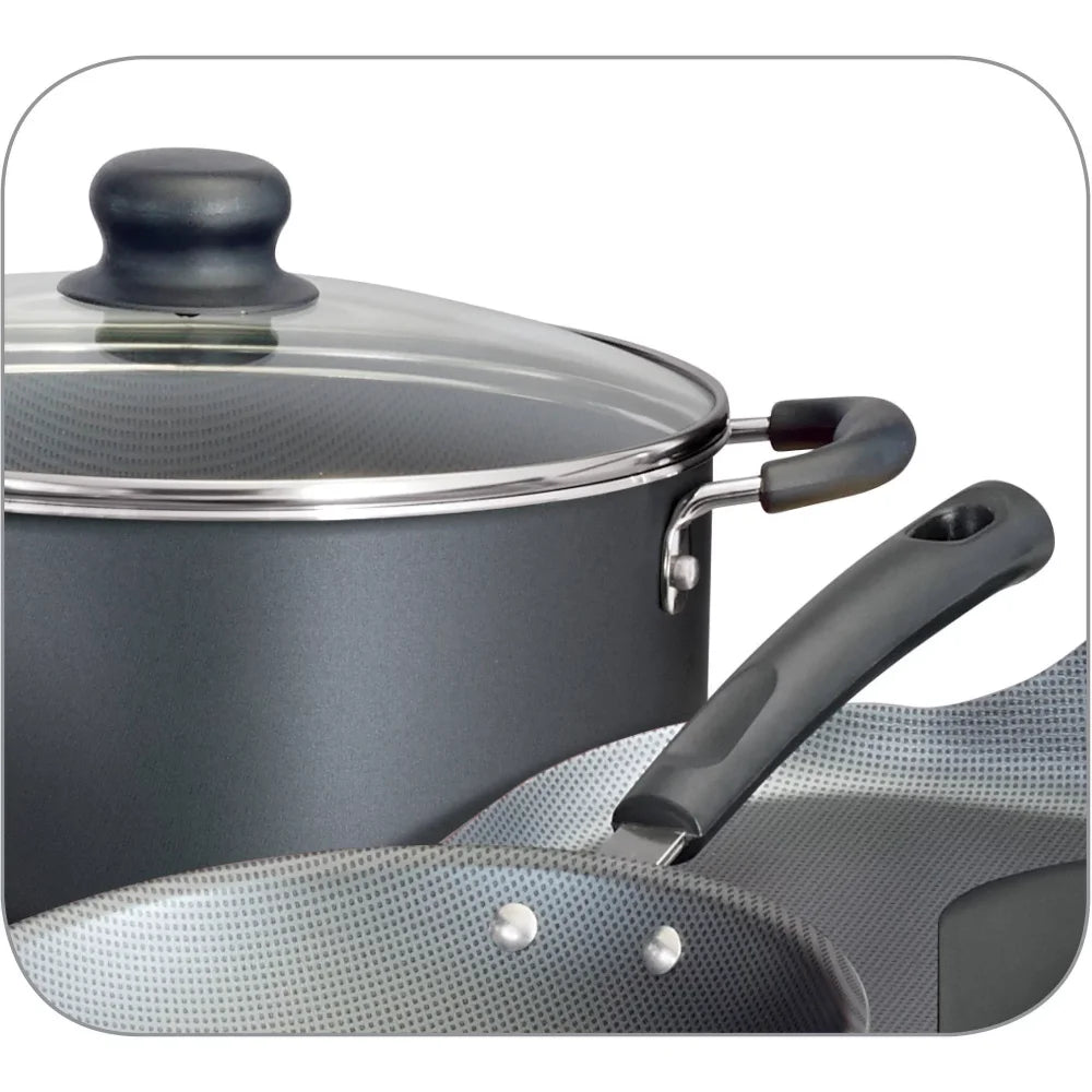 18 Piece Non-stick Cookware Set Simple and Modern