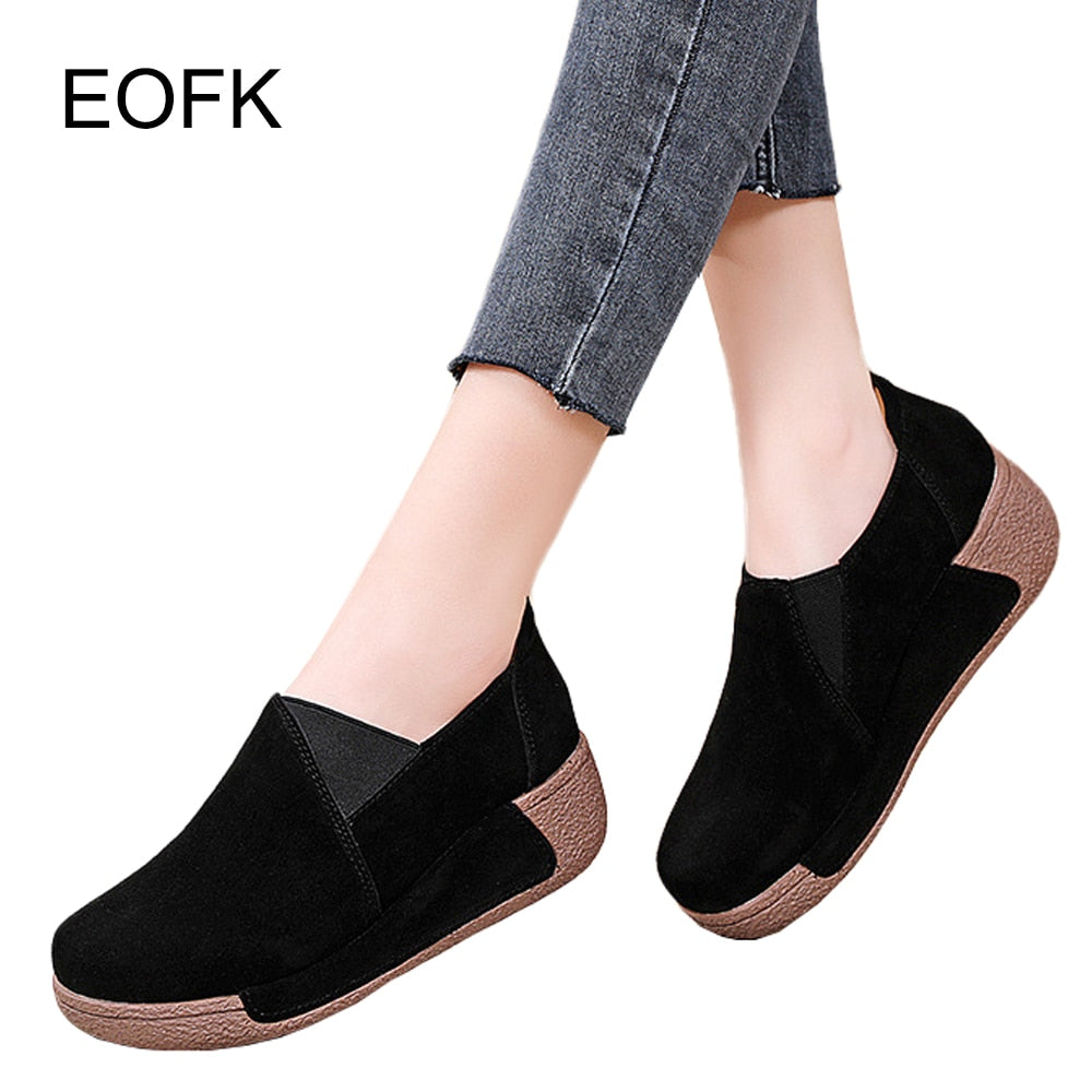 Wedge Moccasins Orthopedic Slip On Casual Shoes - myhealthylivingandmore