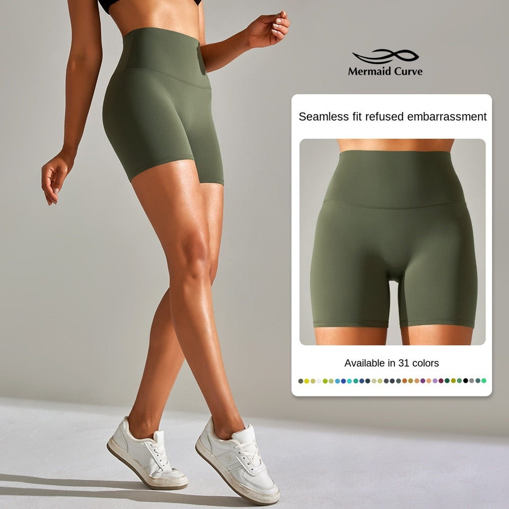 Women Align Designed for Yoga High-Rise Short So Buttery-soft It Feels Weightless Running Cycling Tights Fitness Shorts 31 Color