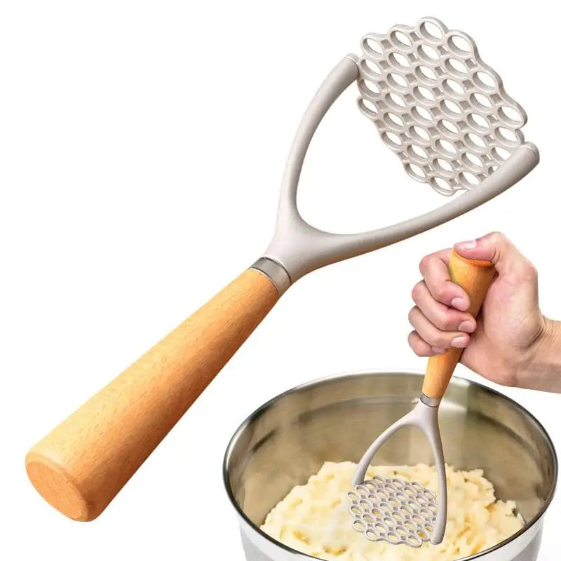 Potato Masher With Wood Handle