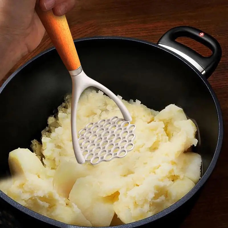 Potato Masher With Wood Handle