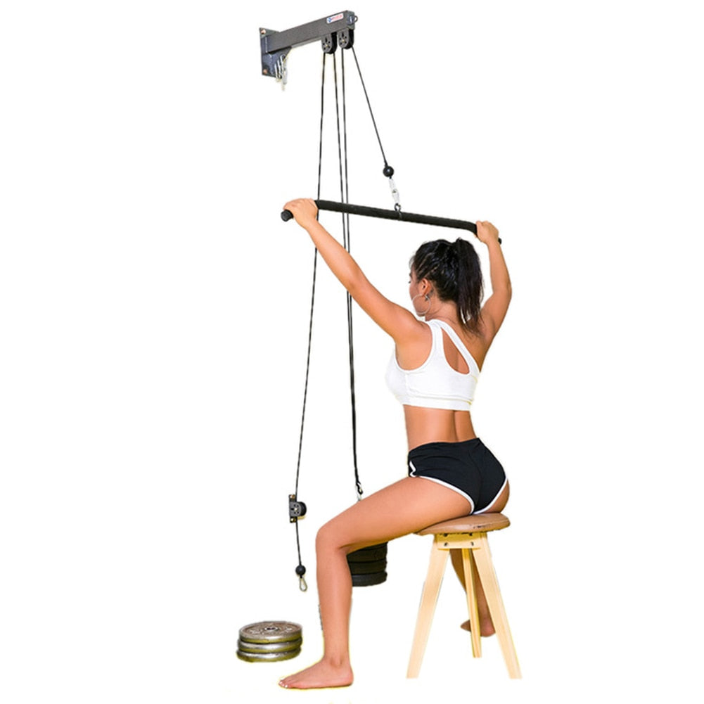 DIY Fitness Pulley Cable System Rotatable Lifting Arm - myhealthylivingandmore