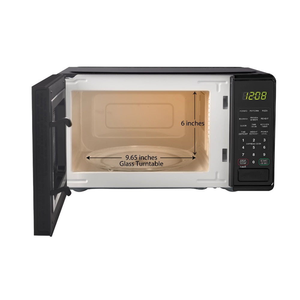 0.7 Cu Ft Compact Countertop Microwave Oven - myhealthylivingandmore