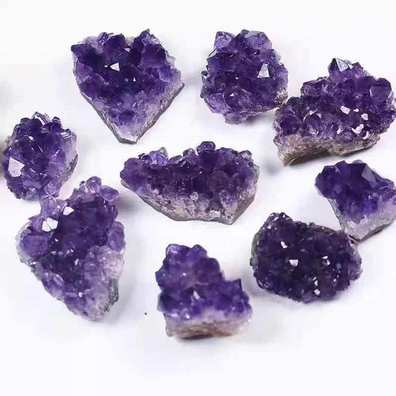 Natural Raw Purple Brazilian Amethyst Quartz Crystal