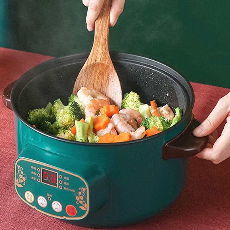 Electric Rice Cooker Portable Pan Non-stick Cookware - myhealthylivingandmore