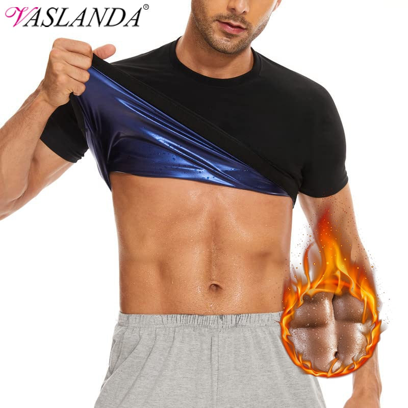 Men Sauna Shirt Body Shaper Weight Loss