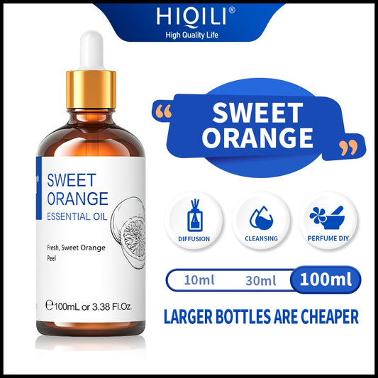 100ML Sweet Orange Essential Oils,100% Pure Nature for Aromatherapy